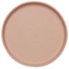 Assiette plate en silicone à ventouse Pale Pink  par Jollein