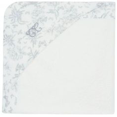 Cape de bain Toile de Jouy gris - Tartine et Chocolat