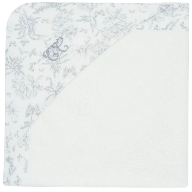 Cape de bain Toile de Jouy gris Tartine et Chocolat Produit 1