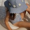 Chapeau d'été Sybille bleu (6-9 mois)  par Konges Slojd