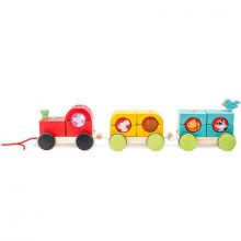 Train empilable Woodland Express  par Le Toy Van