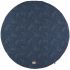 Tapis de jeu rond Full Moon coton bio Gold bubble Night blue (105 cm) - Nobodinoz