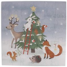 Puzzle 30 pcs Wonderful Winter Forest Friends (45x45 cm)  - Filibabba
