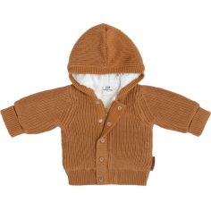Gilet chaud à capuche Soul caramel (3 mois) - Baby's Only