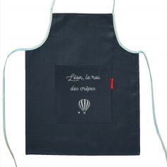 Tablier enfant Bleu pétrole (personnalisable) - Les Griottes
