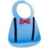 Bavoir silicone à poche Noeud pap' et bretelles - Make My Day Bavoir silicone à poche Noeud pap' et bretelles - Make My Day