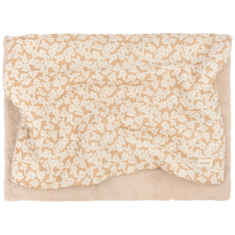 Couverture d'hiver en mousseline double Wabi-sabi Golden brown sakura Nobodinoz Produit 3