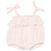 Barboteuse bretelles à volants pour poupée en gaze de coton écru BB & Co Produit 2