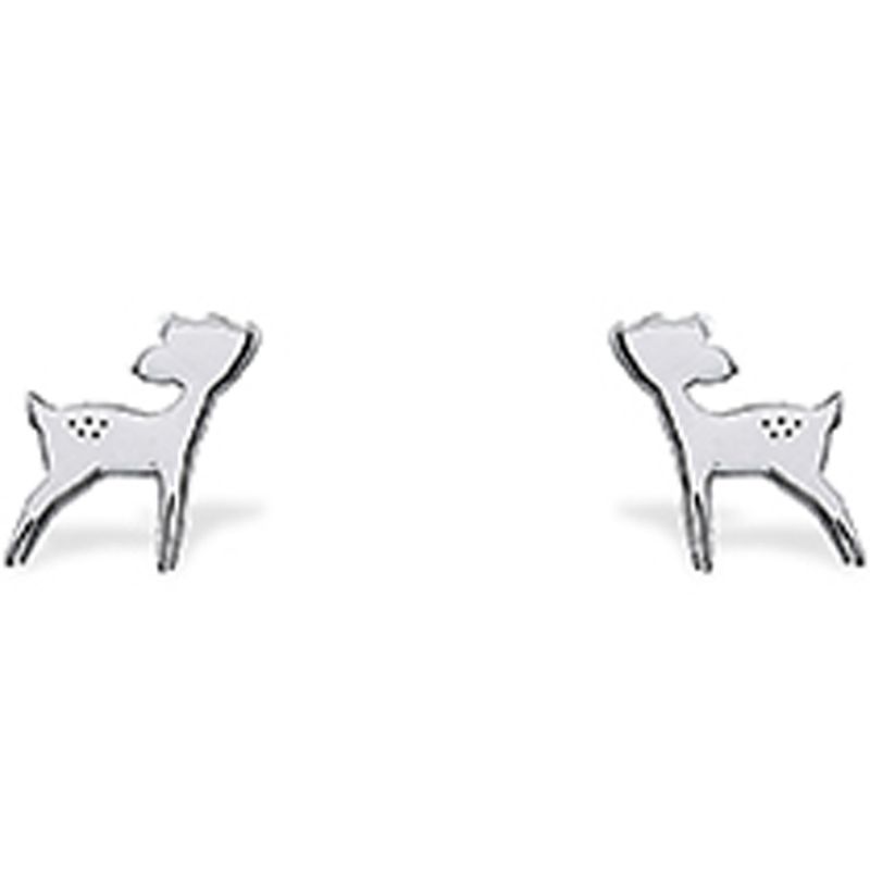 Boucles d'oreilles Nature Bambi (argent 925°) Coquine