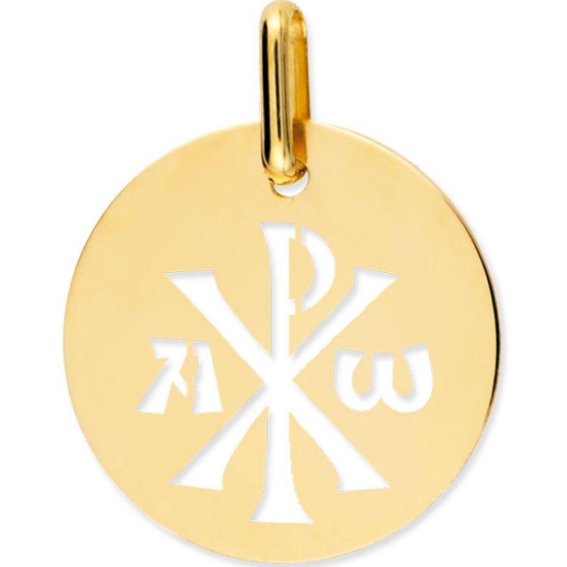 Médaille Chrisme ajouré (or jaune 375°) - Reconditionné Lucas Lucor Produit 1