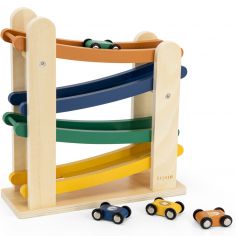 Rampe de course en bois avec 4 voitures - Trixie