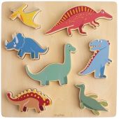 Puzzle en bois Dino (7 pièces)