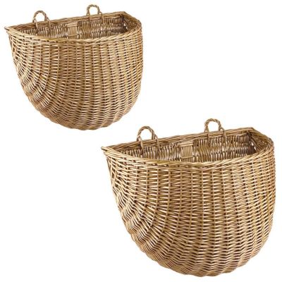 Lot de 2 paniers à suspendre en osier Egmont Toys