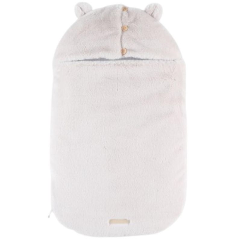 Nid d'ange en fausse fourrure greige Mix & Match (61 cm) Noukie's