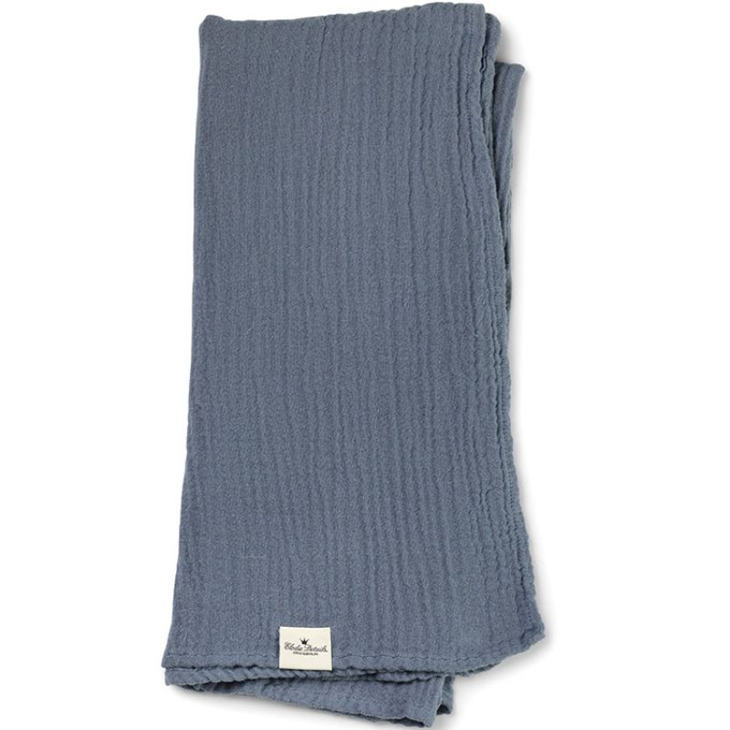 Lange en bambou et coton bleu Tender Blue (80 x 80 cm) Elodie Details
