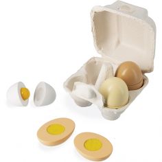 Les œufs du petit chef (boîte de 4 œufs) - Janod 
