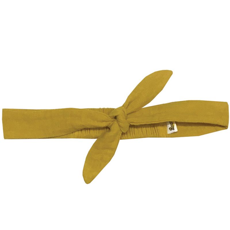 Bandeau noué jaune moutarde (0-5 ans) BB & Co