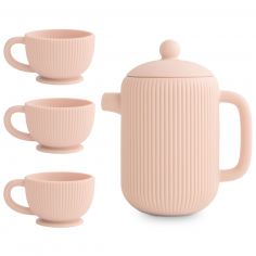 Ensemble de jeu Thé en silicone Blush (4 pièces) - Mushie