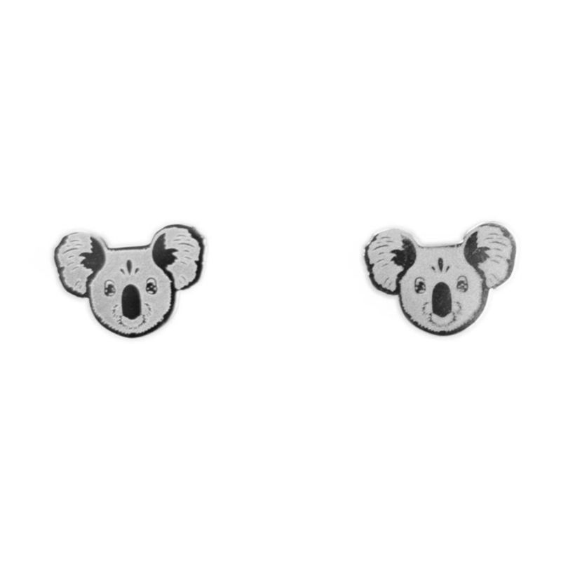 Boucles d'oreilles Koala Argent Mava Produit 1