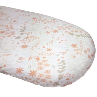 Drap housse en coton bio pour landau Yukari Peach (76 x 30 cm) Kadolis