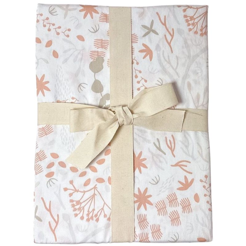 Drap housse en coton bio pour landau Yukari Peach (76 x 30 cm) Kadolis Packaging 4