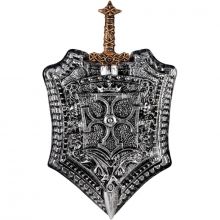 Accessoires de chevalier bouclier et épée Milan - Reconditionné  par Souza For Kids