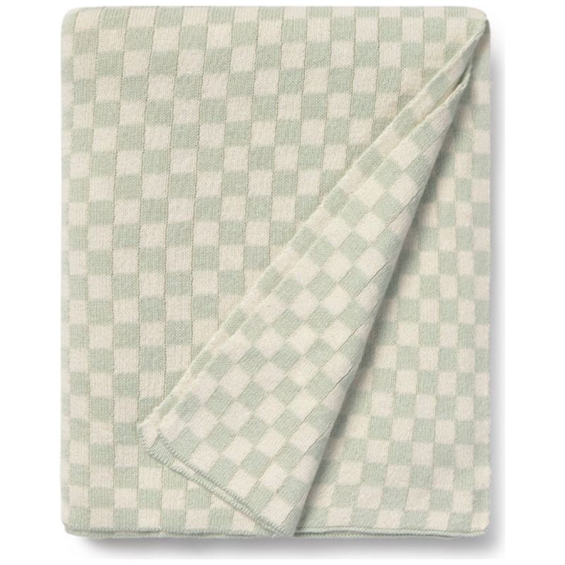 Couverture bébé tricotée Tiles bleu sauge (80 x 100 cm) Lorena Canals Produit 1