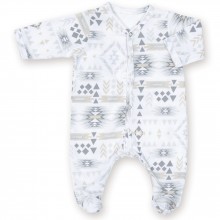 Pyjama léger jersey Apawi plum (naissance : 50 cm)  par Bemini