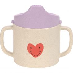Tasse d´apprentissage Happy Rascals Coeur lavande - Lässig 