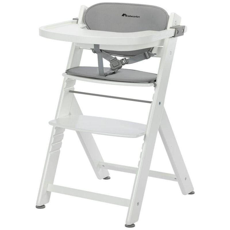 Chaise haute évolutive Timba 2 avec coussin White-Grey Bébé Confort Produit 1