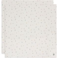 Lot de 2 maxi-langes en coton Jungle Jambo (115 x 115 cm) - Jollein