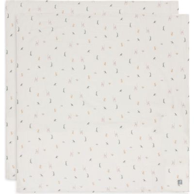 Lot de 2 maxi-langes en coton Jungle Jambo (115 x 115 cm)  par Jollein