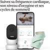Pack duo babyphone audio avec vidéo Cam 2 et Smart Sock 3 menthe  par Owlet