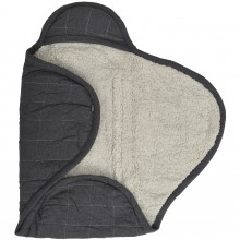 Couverture nomade jersey teddy gris foncé (0-3 mois)  par Jollein