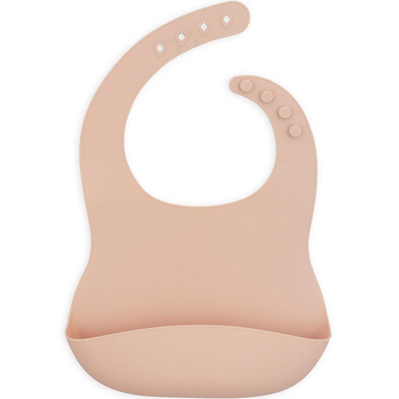 Bavoir en silicone rose pâle Jollein
