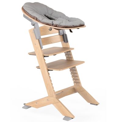 Chaise haute évolutive Nala Naturel avec set nouveau-né