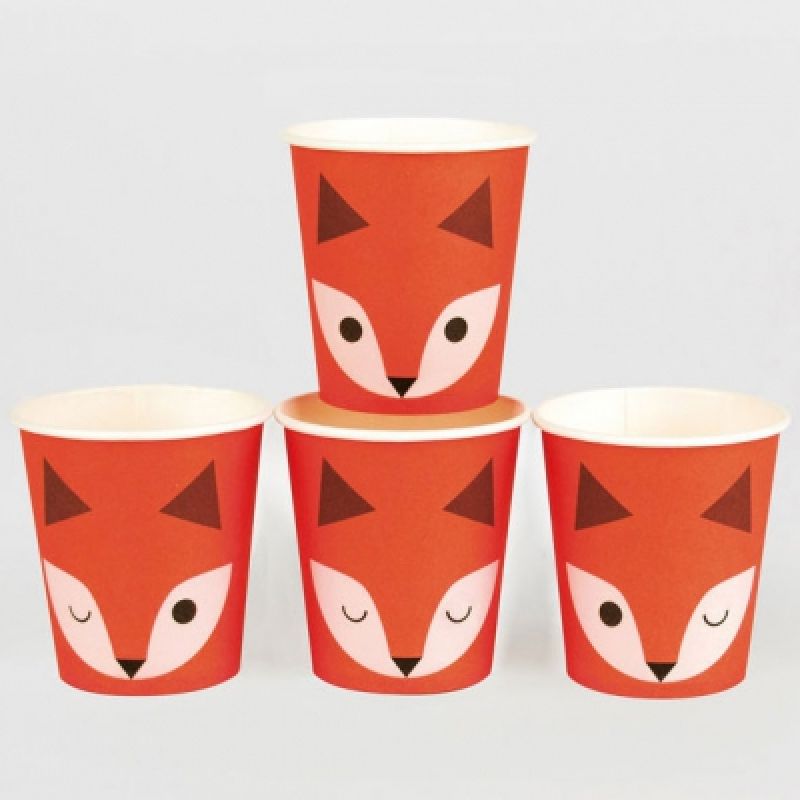 Lot de 8 gobelets en papier renard My Little Day