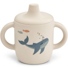 Tasse à bec en silicone Neil Sea Creature  par Liewood