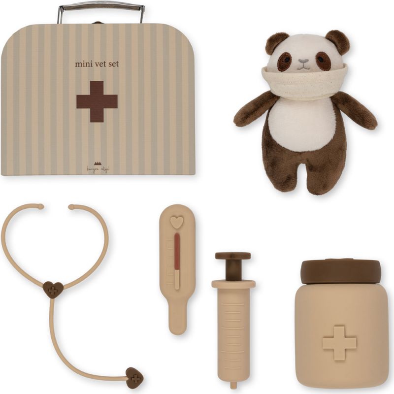 Ensemble vétérinaire Panda en silicone Konges Slojd