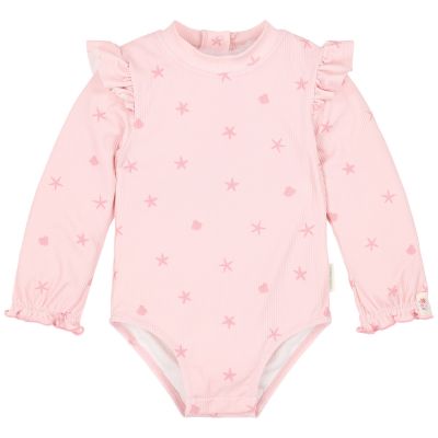 Maillot de bain manches longues 1 pièce à volants Dreamy Seashells (1-2 ans) Little Dutch