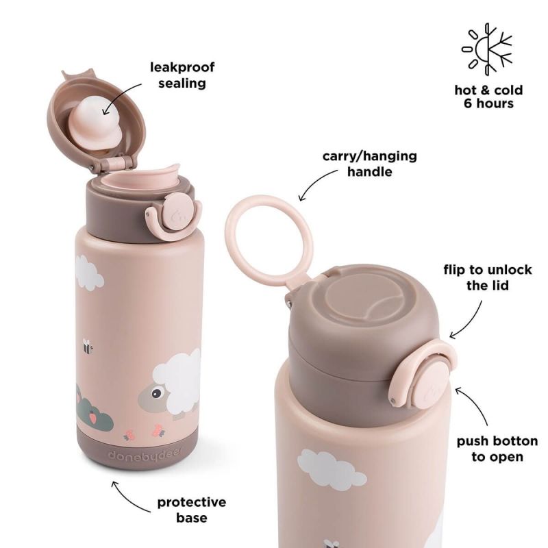 Gourde isotherme Tiny farm Rose (340 ml) Done by Deer Produit 8
