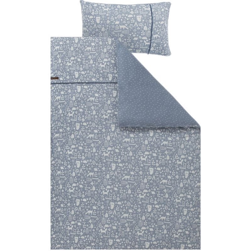 Housse de couette et taie Adventure blue (140 x 200 cm) Little Dutch