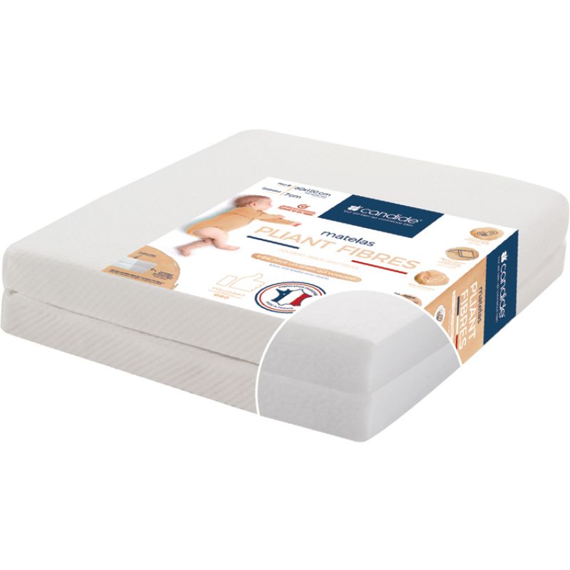 Matelas pliant en fibres (60 x 120 cm) Candide