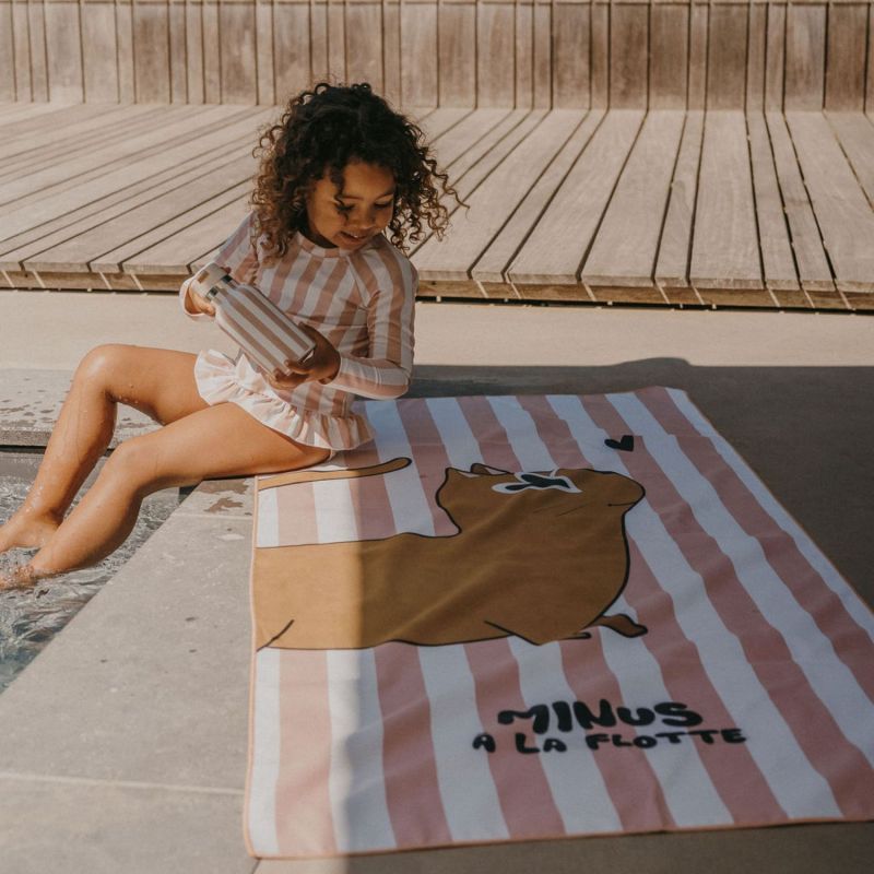 Serviette de plage Minus Chat (70x140 cm) Zakuw Ambiance 2