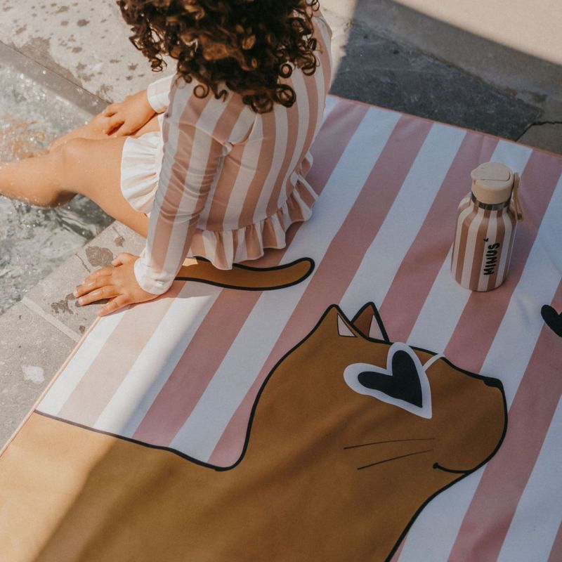 Serviette de plage Minus Chat (70x140 cm) Zakuw Ambiance 5