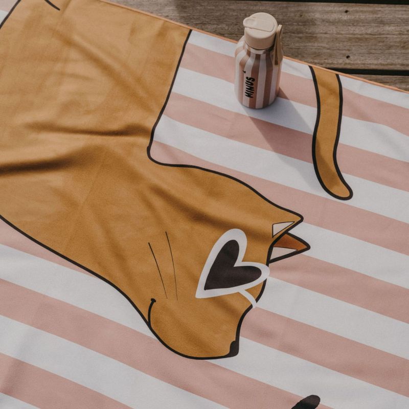 Serviette de plage Minus Chat (70x140 cm) Zakuw Ambiance 6