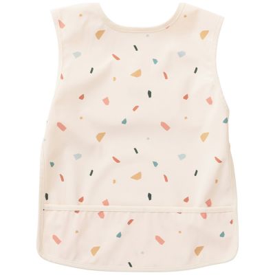 Bavoir intégral en tissu imperméable souple terrazzo (6-24 mois) BB & Co
