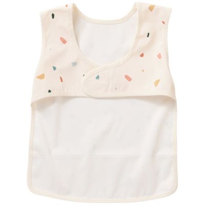 Bavoir intégral en tissu imperméable souple terrazzo (6-24 mois)