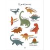 Affiche Dinosaurs Species (30 x 40 cm) - Lilipinso