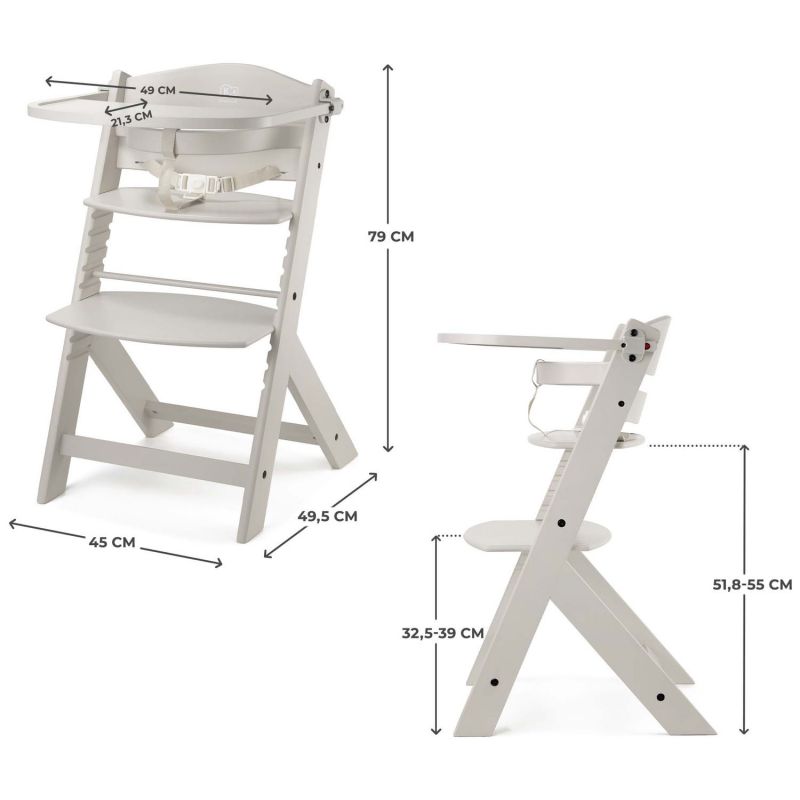 Chaise haute évolutive Enock Beige Kinderkraft Produit 9